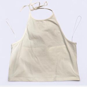 H&M White Halter Top